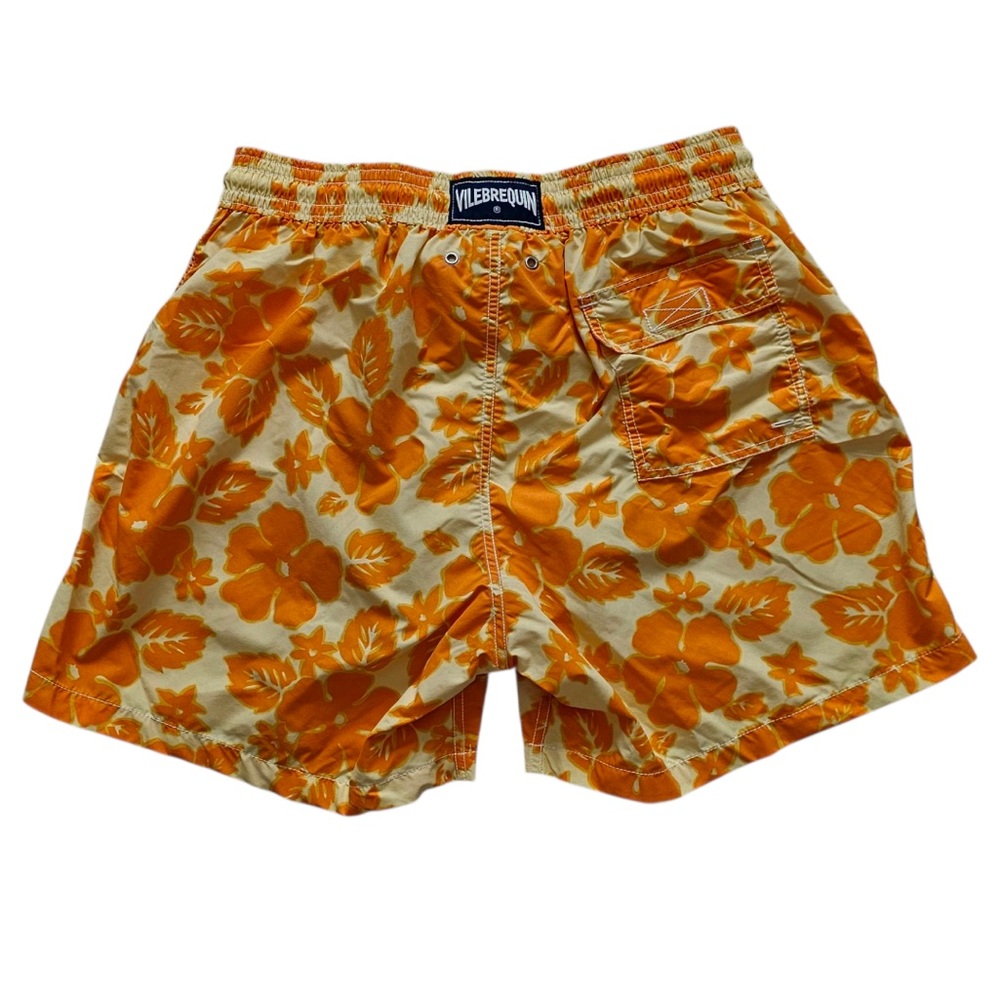 Vilebrequin Orange Floral Swim Trunks